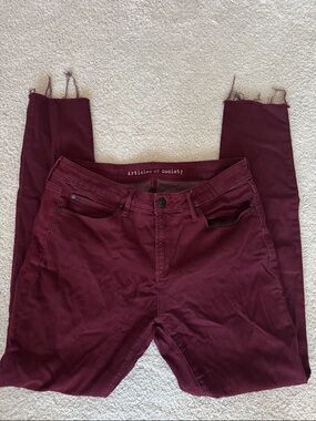 Articles Of Society Wine-Colored Skinny Jeans